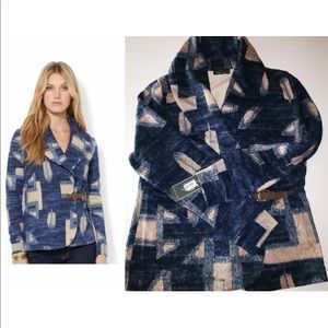 🤍 LAUREN JEANS Co Shawl-Collar Buckled Sweater